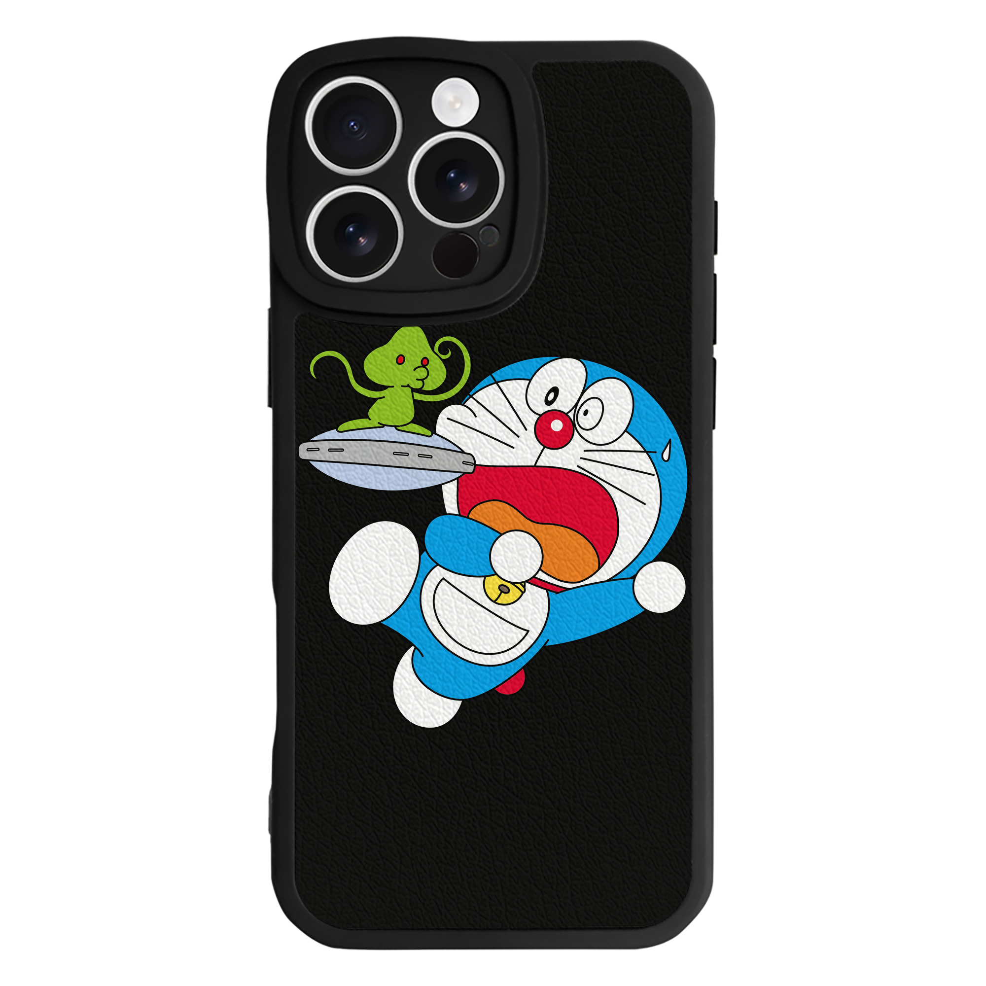 （画像用） ドラえもん Doraemon 【iPhone 16シリーズ対応】シリコンスマホケース（レザー調） 材質：シリコン